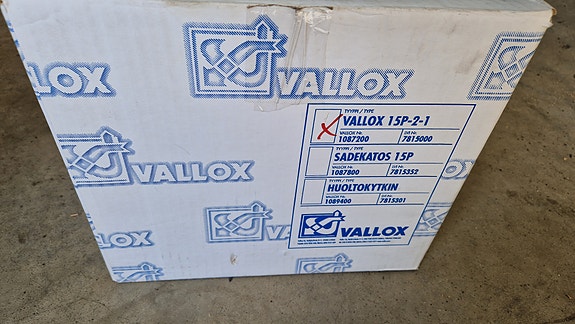 Vallox 15P-2-1 huippuimuri