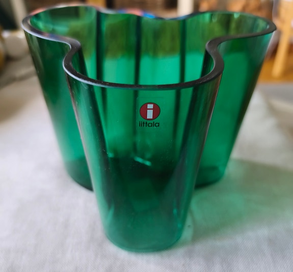 Iittala Aalto smaragdi maljakko 120mm