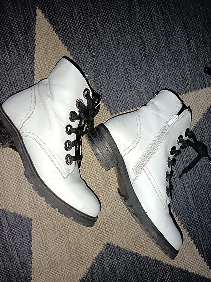 Steve Madden valkoiset  nilkkurit nahkaa 39