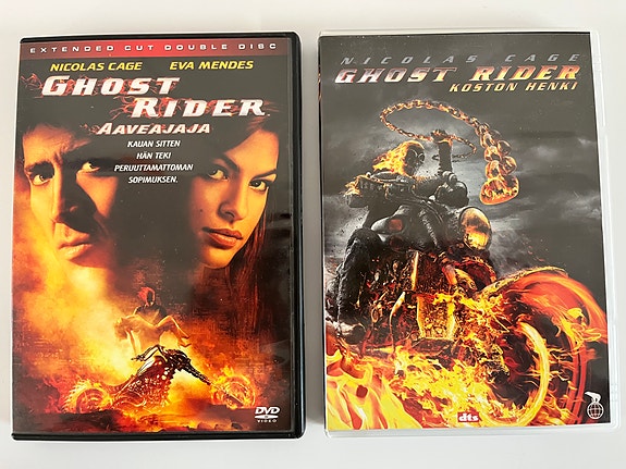 Ghost Rider ja Ghost Rider Koston henki DVD-elokuvat