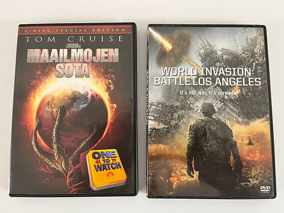 Maailmojen sota & World Invasion: Battle Los Angeles DVD-elokuvat