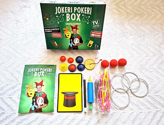 Jokeri Pokeri Box ilmapallotemput + taikasauva ja -laatikko