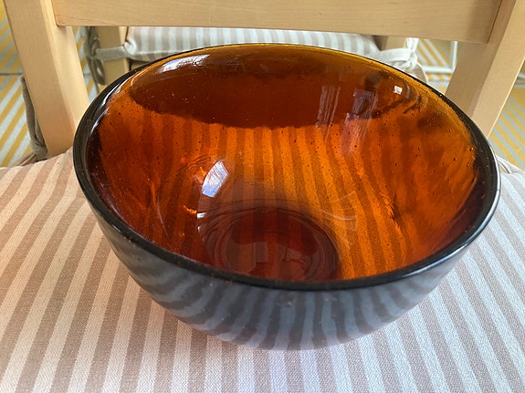 Iittala Humppila Talonpoika Tarjoiluvati Hedelmäkulho ruskea retro