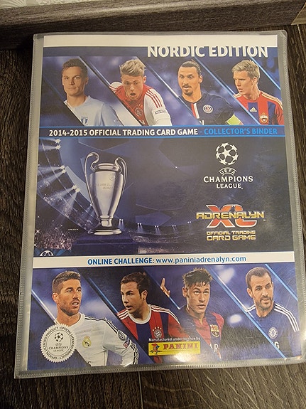 Panini Adrenalyn XL Champions League 2014–2015 Nordic Edition korttikansio