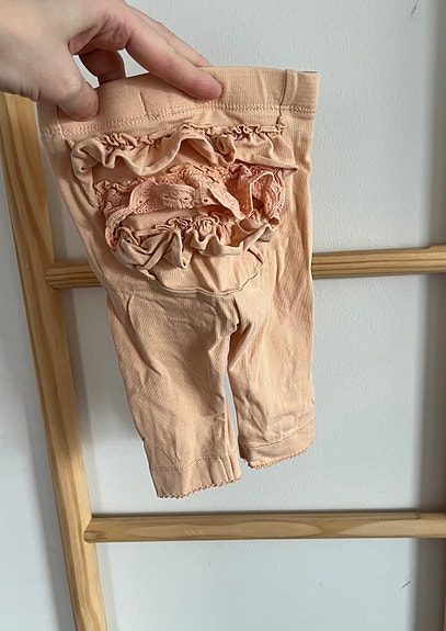 Newbie persikka/aprikoosi röyhelöpylly legginsit, 56 (50/56)