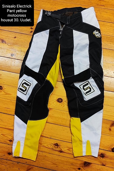 Sinisalo keltaiset motocross / ajohousut S