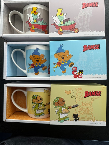 Bamse ”maailman vahvin nalle” mukeja