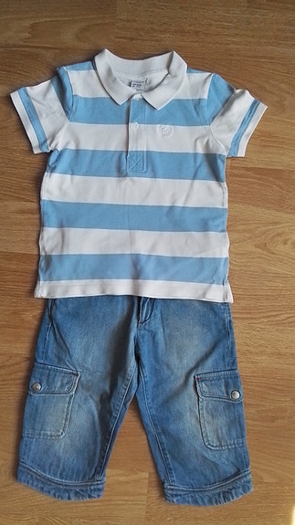 Lindex pikeepaita ja Gant shortsit 110/116 cm