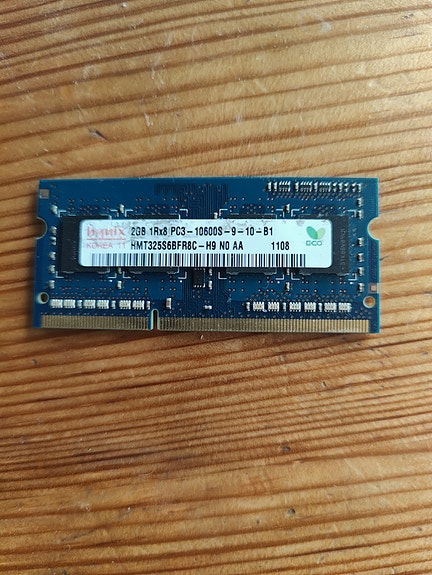 Hynix 2Gb DDR3 1333MHz läppäriin