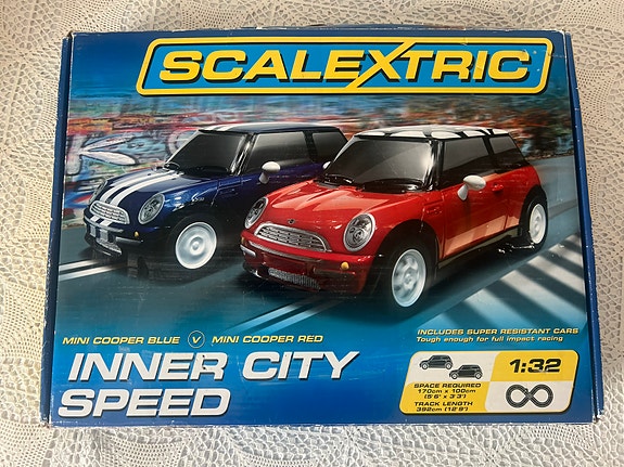 Scalextric autorata Mineillä.