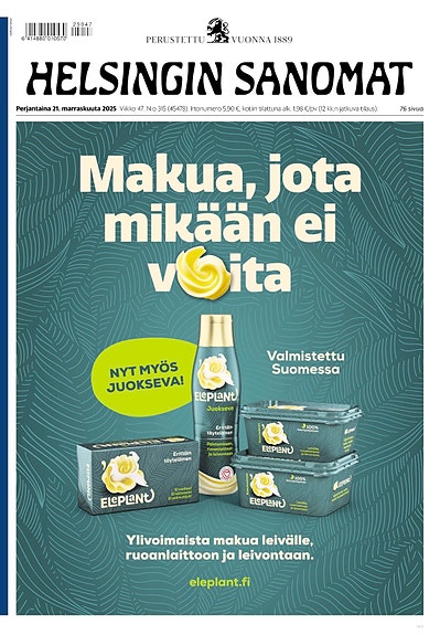 O: Helsingin Sanomat 21.11.2025