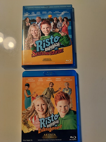 Risto Räppääjä Blu-ray -elokuvat 2 kpl
