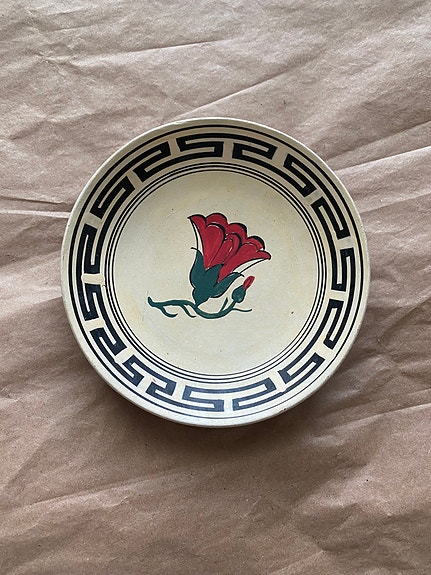 Vintage Koristelautanen Kreikka, Rodos, 12cm