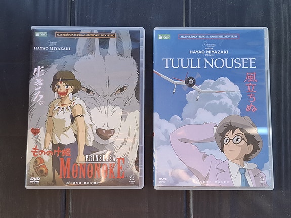 Hayao Miyazaki kaksi DVD levyä