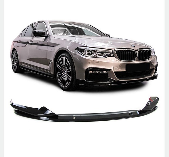 BMW etupuskurin lip spoiler musta