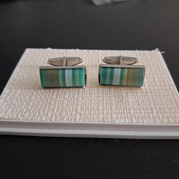 Heinolan Kulta Oy Vintage Kalvosinnapit Hopea