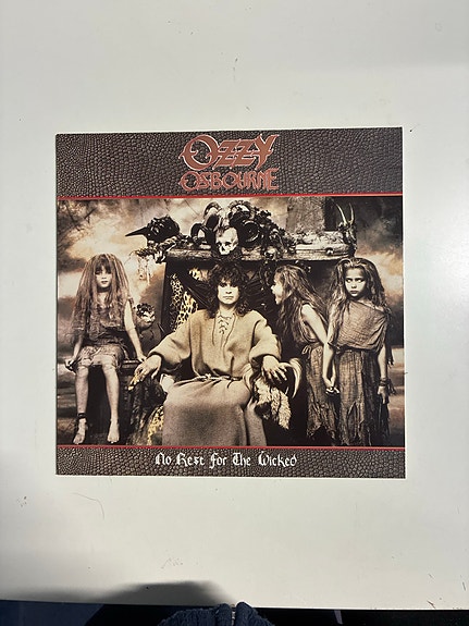 Ozzy Osbourne "No Rest For The Wicked" LP-vinyyli, 1988 CBS