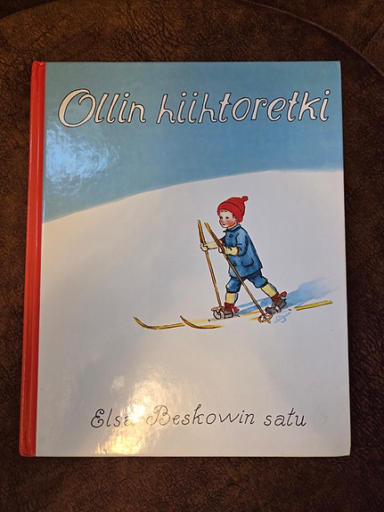 Elsa Beskow Olli hiihtoretkellä lastenkirja kovakantinen