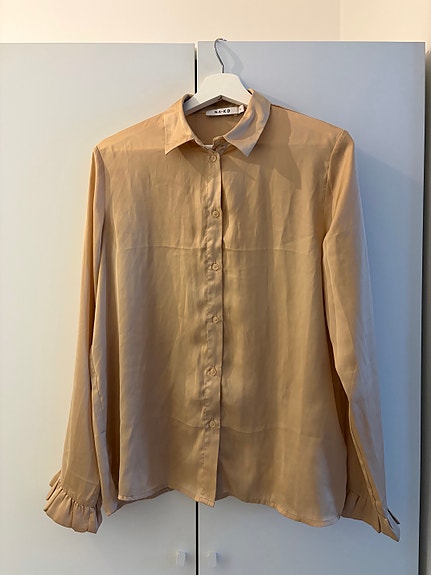 NA-KD paita S beige polyesteri
