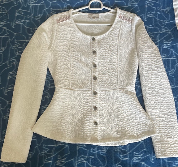 Cream jakku XS valkoinen