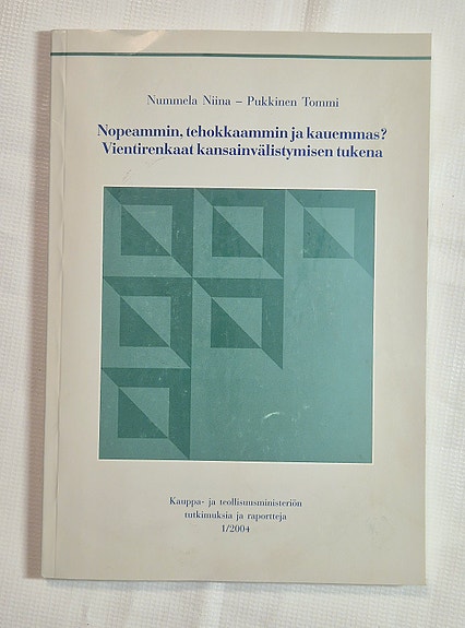 Vientirenkaat & kansainvälistyminen, KTM tutkimusraportti 2004