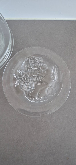 Nuutajärvi Oiva Toikka Pioni leipälautaset 6kpl