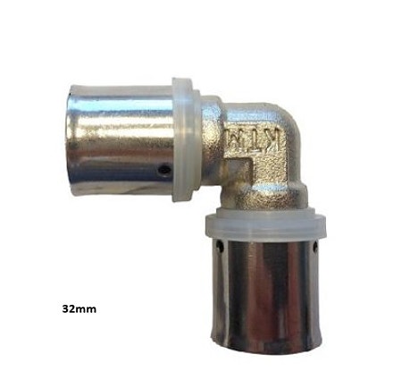 AL-PEX PEX puristuskäyrä puristuskulma puristusliitin puserrusliitin 32/20mm LVI