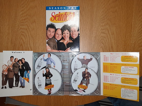 Seinfeld kausi 1 & 2 DVD