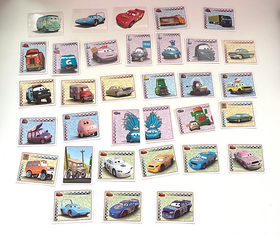 Panini Disney Cars keräilytarrat