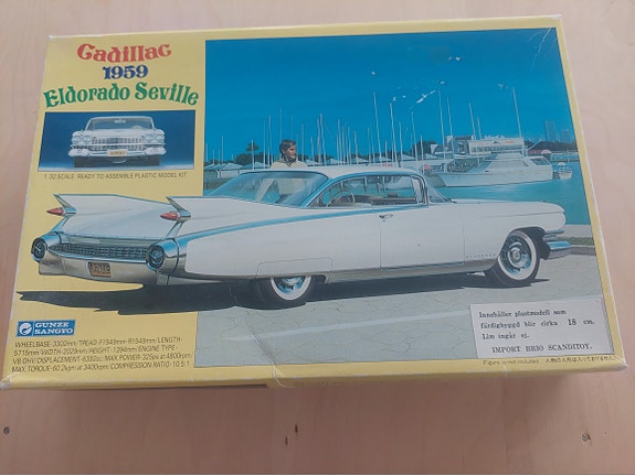 Vintage 1959 Cadillac Eldorado Japanilainen rakennussarja