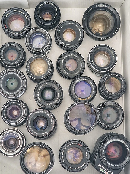 Vintage objektiivit(M42,canon fd,olympus,pentax)