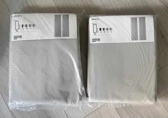 IKEA verhot vaaleanharmaa