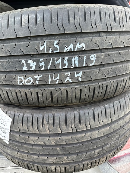 2kpl kesärenkaita 235/45R19 continental EcoContact 6