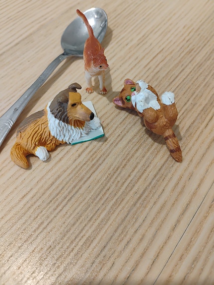 Vintage eläin figuurit.