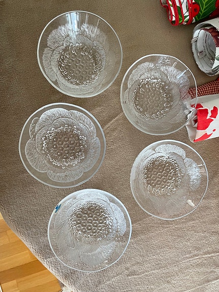 Nuutajärvi Pioni jälkiruokakulhot