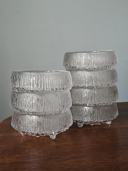 Iittala Ultima Thule jälkiruokakulhot 7 kpl – Tapio Wirkkala