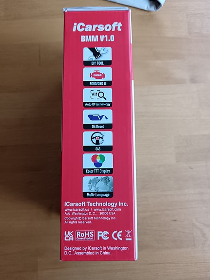iCarsoft BMM V1.0 auton vikakoodinlukija