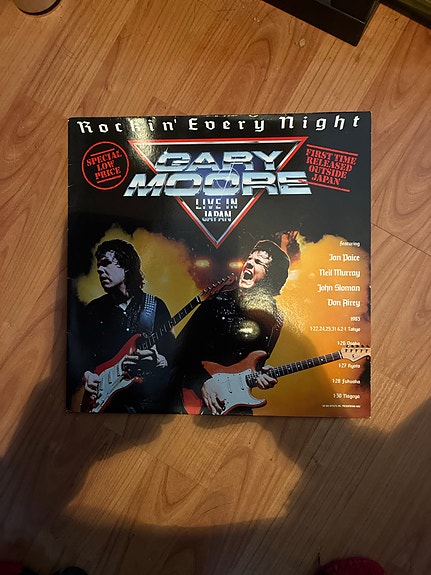 Gary Moore – "Rockin’ Every Night" (Live in Japan) LP-levy