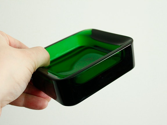 Nuutajärvi Campus vihreä lasiastia 1970, Orvola