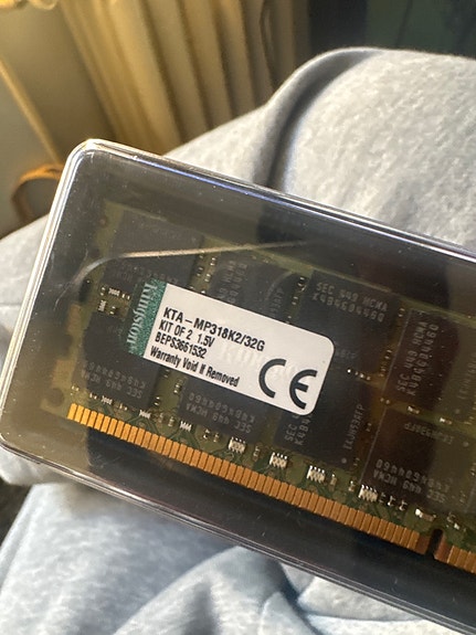 Kingston 32GB DDR3 ECC, KTA-MP318K2/32G (esim. muistipäivitys Mac Pro 2013)