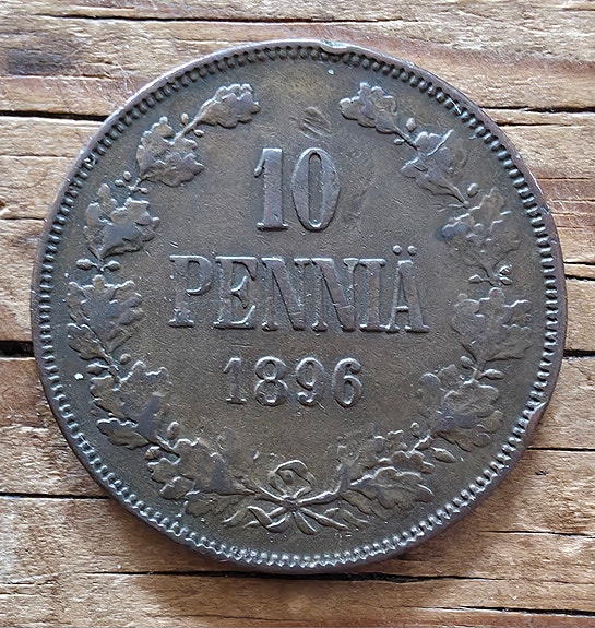 10 penniä 1896