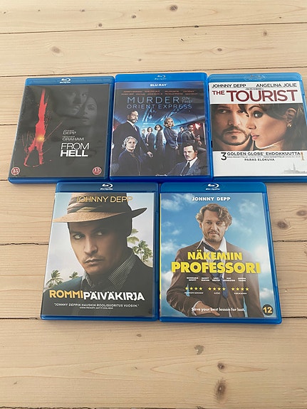 Johnny depp kokoelma blu ray