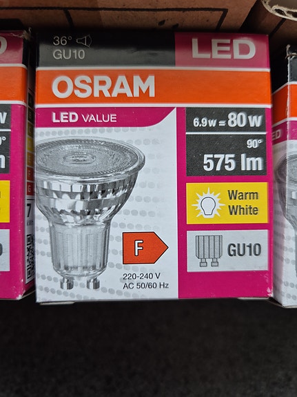 Osram LED GU10 6,9W 3000K