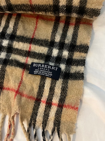 Burberry huivi beige ruutukuvio