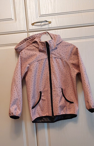 H&M softshell-takki koko 110 vaaleanpunainen tytöille
