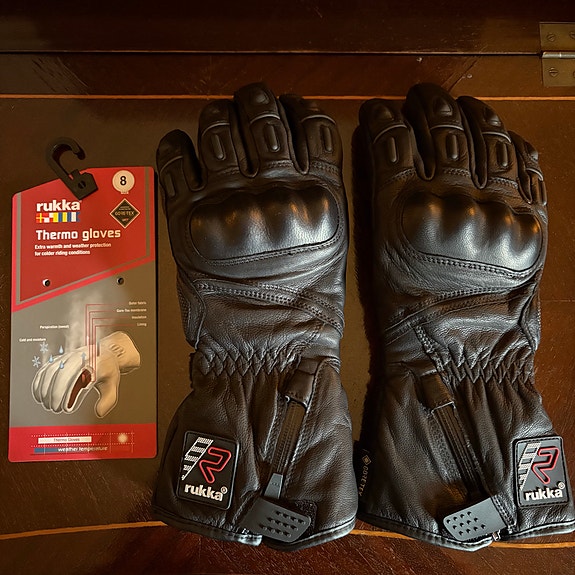 Rukka R-Star Gore-Tex Thermo Gloves -nahkahanskat musta - koko: 8 (M) - Uudet