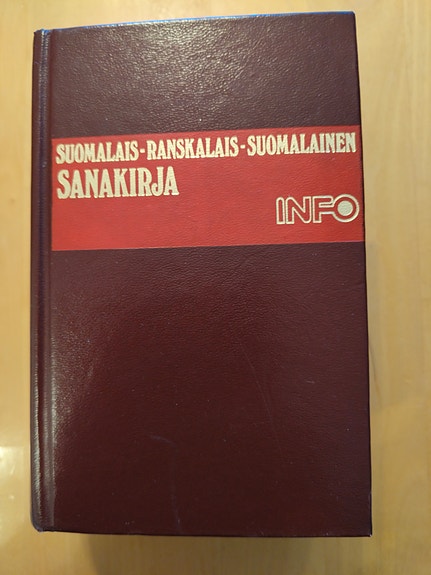 Info suomalais–ranskalais–suomalainen sanakirja