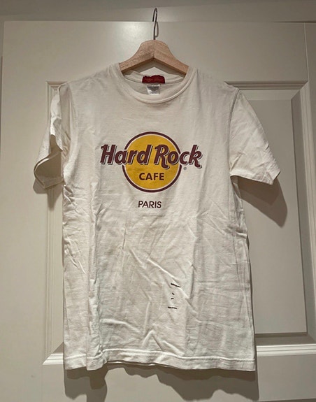 Hard Rock Cafe Paris T-paita S valkoinen