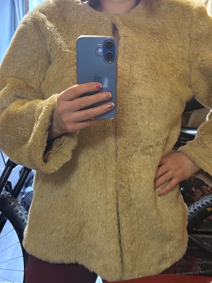 tekoturkis talvitakki M beige