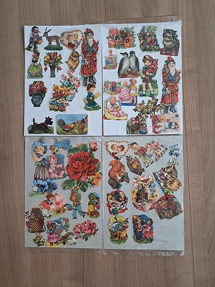 Vanhoja kiiltokuvia arkkeina